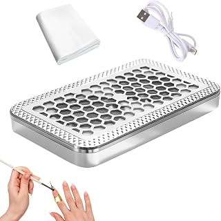 Nail Dust Extractor Cordless Long-Lasting | Nail Drill Dust Collector for Women Wife Mother Girlfriend Home Professional Studio Acrylic Gel Dip Powder Manicure Pedicure