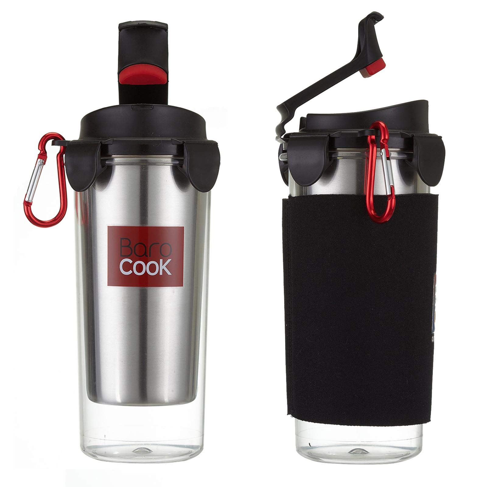 Barocook MRE - Juego de taza térmica de viaje y paquete térmico para tu bebida preferida