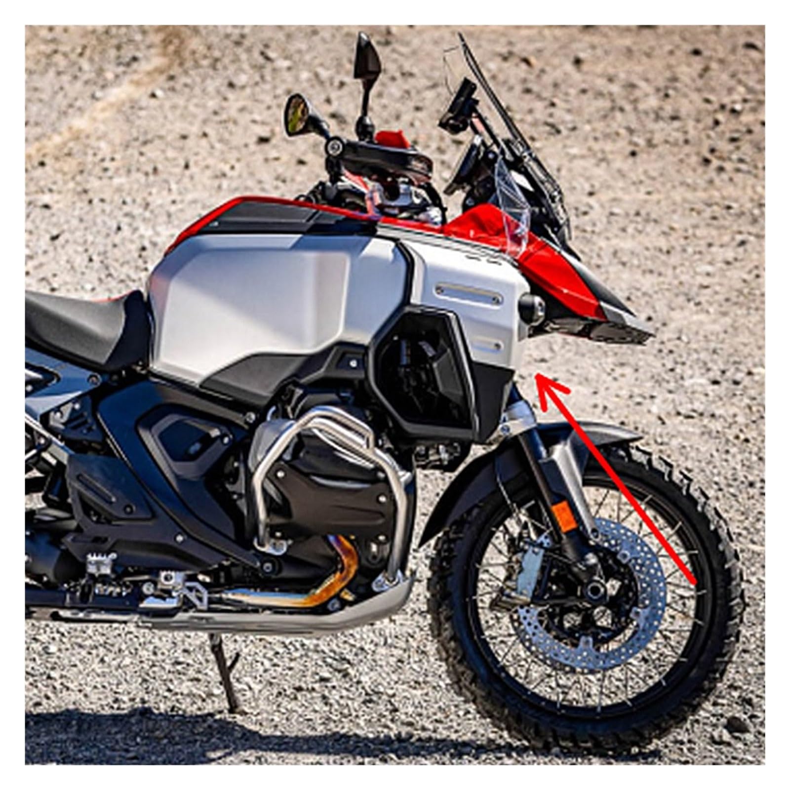 Motorrad-Kühlerrahmenabdeckungen, Seitenverkleidung, kompatibel mit BMW R1300GS R 1300 GS ADV Adventure 2024–2025(Carbon fiber pattern)