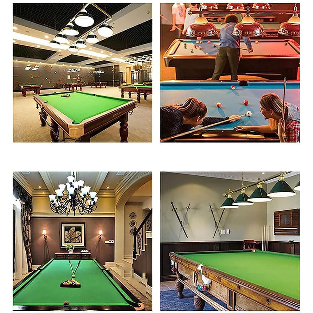 Standard-Billardtischdecke, professionelles Billardtuch, 7' 8' 9' Hochleistungs-Tischfilzkissen mit 6-teiliger Seitenumwicklung, langlebige Bar-Hotel-Billardtischdecke, Auswahl zwischen Blau,Rot