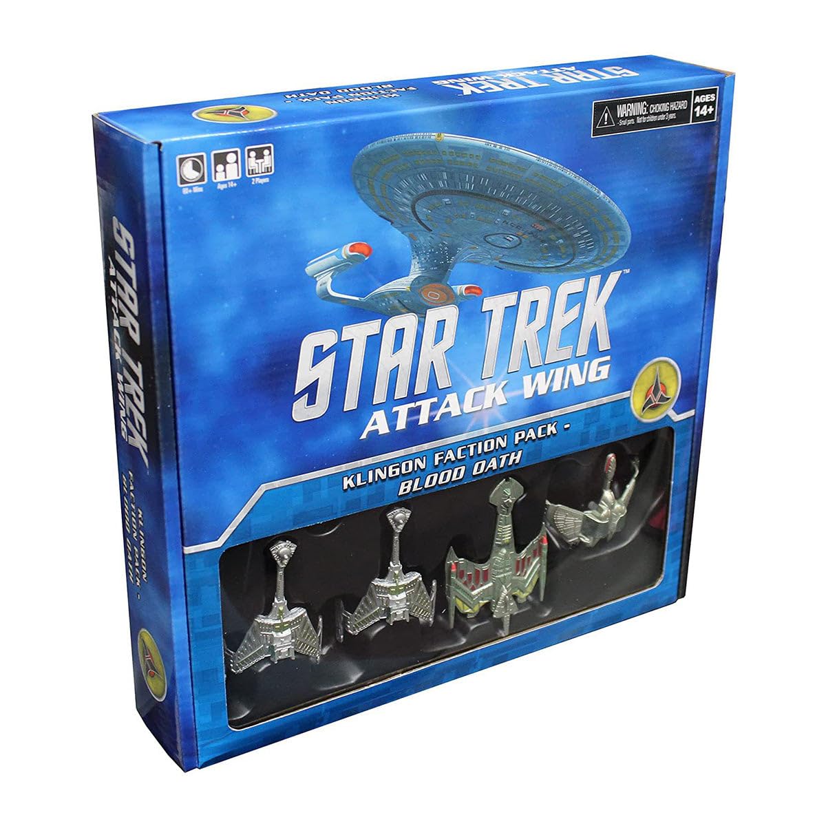 WizKids Wiz Kids | Star Trek: Attack Wing Klingon Faction Pack - Blood Oath | Miniature Game | Ages 14+ | 2 Players | 60 Minutes Playing Time