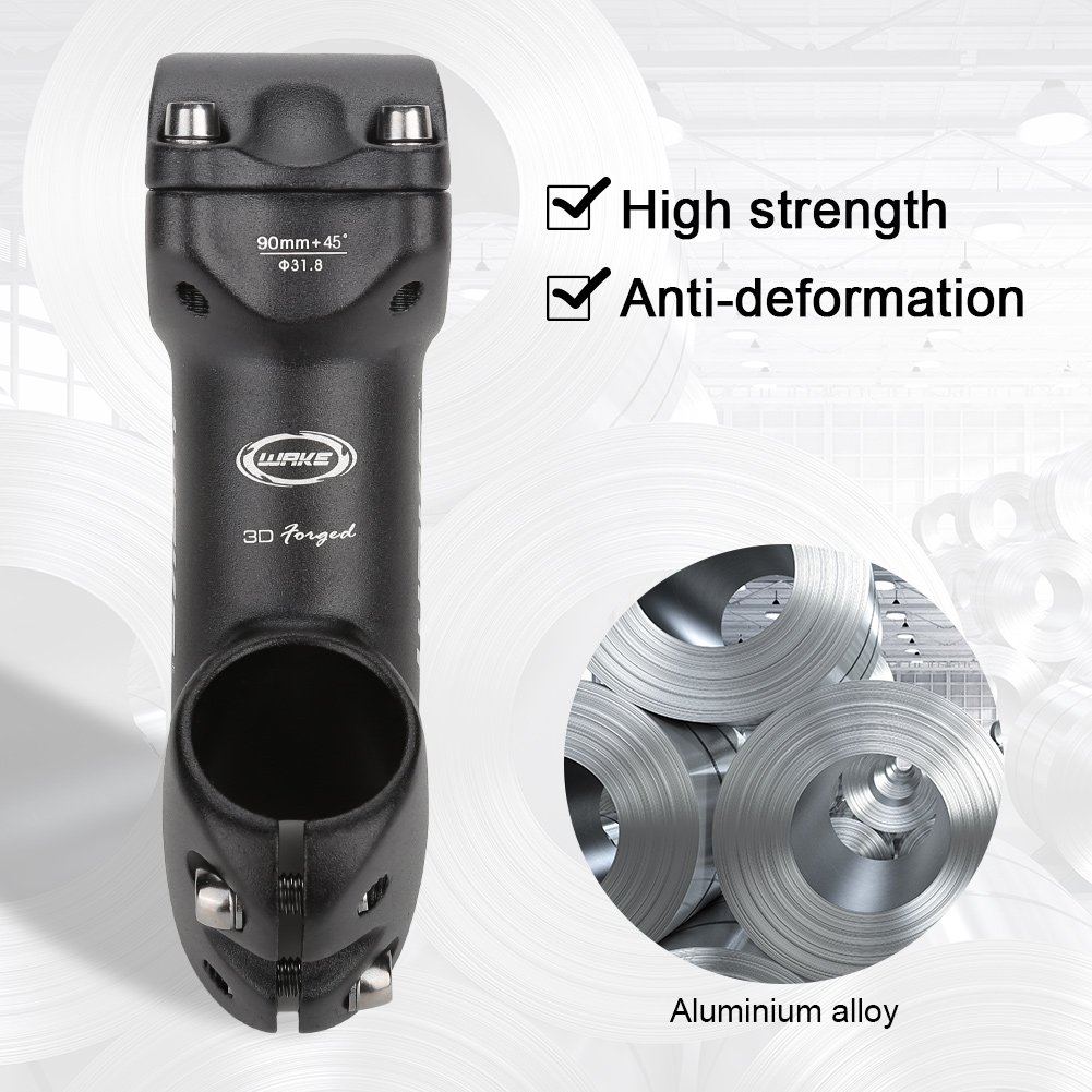 Wspornik rowerowy 31.8 mm Stop aluminium Kolarstwo Rower górski Wydłużenie 0-45 stopni Regulowany wspornik kierownicy Wspornik Sporty świeżym powietrzu Akcesoria rowerowe Rower górski Rower szosowy