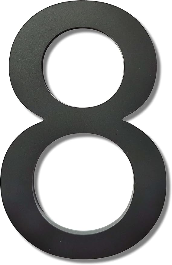 Ywonoby 8 Inch House Numbers for OutsideLarge Modern 3D Floating Door