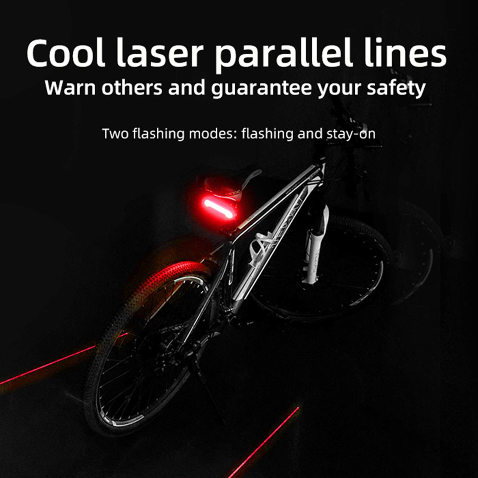 KOCAN X5 Vélo Arrière Lumière Vélo À Distance sans Fil Lumière Clignotant LED Faisceau USB Chargeable Vélo Feu Arrière