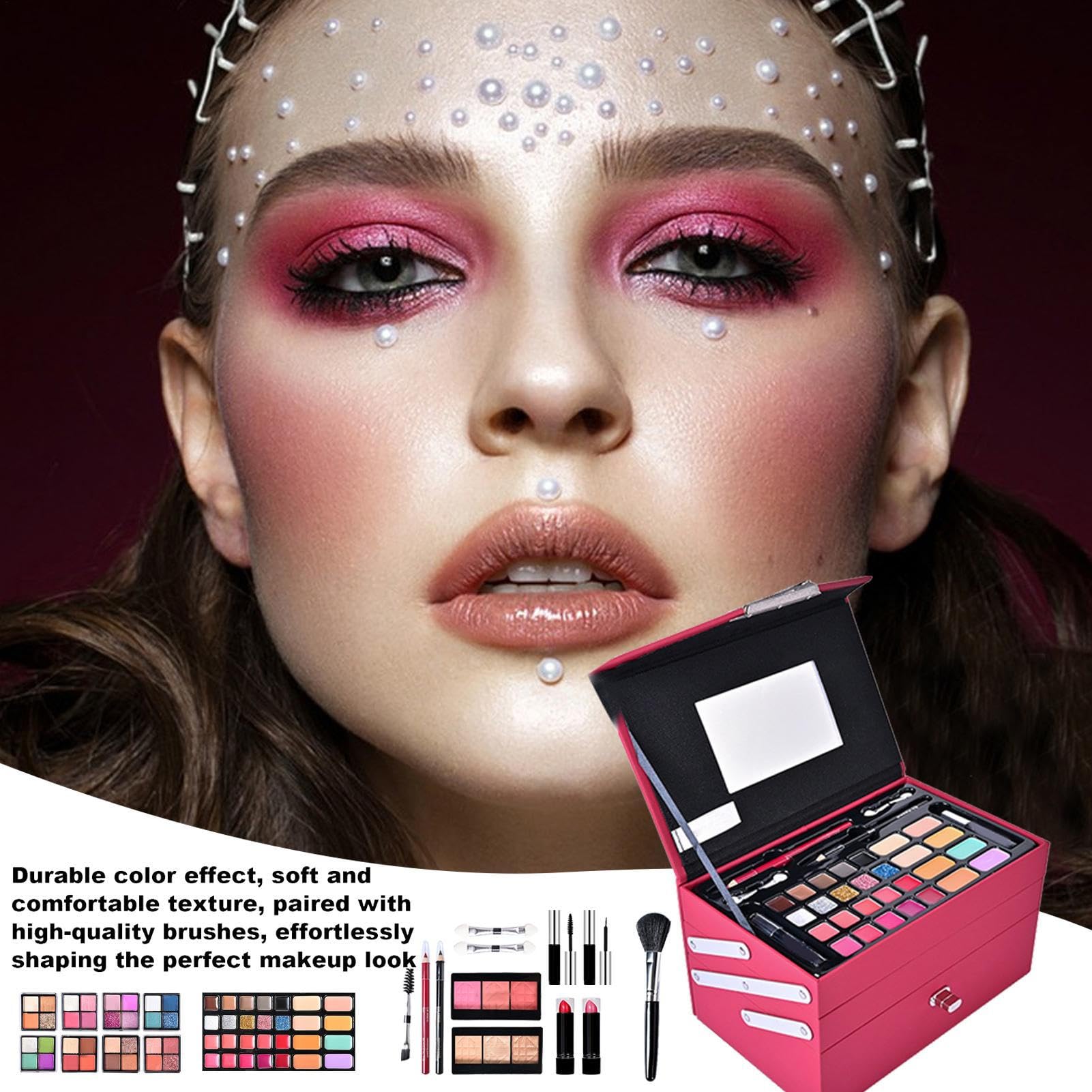 Make-up-Set für Damen, komplettes Make-up-Set, Make-up-Kits für Damen | Starter-Set – Full-Start-Kosmetik-Set für Anfänger und Profis, inklusive Kosmetik u