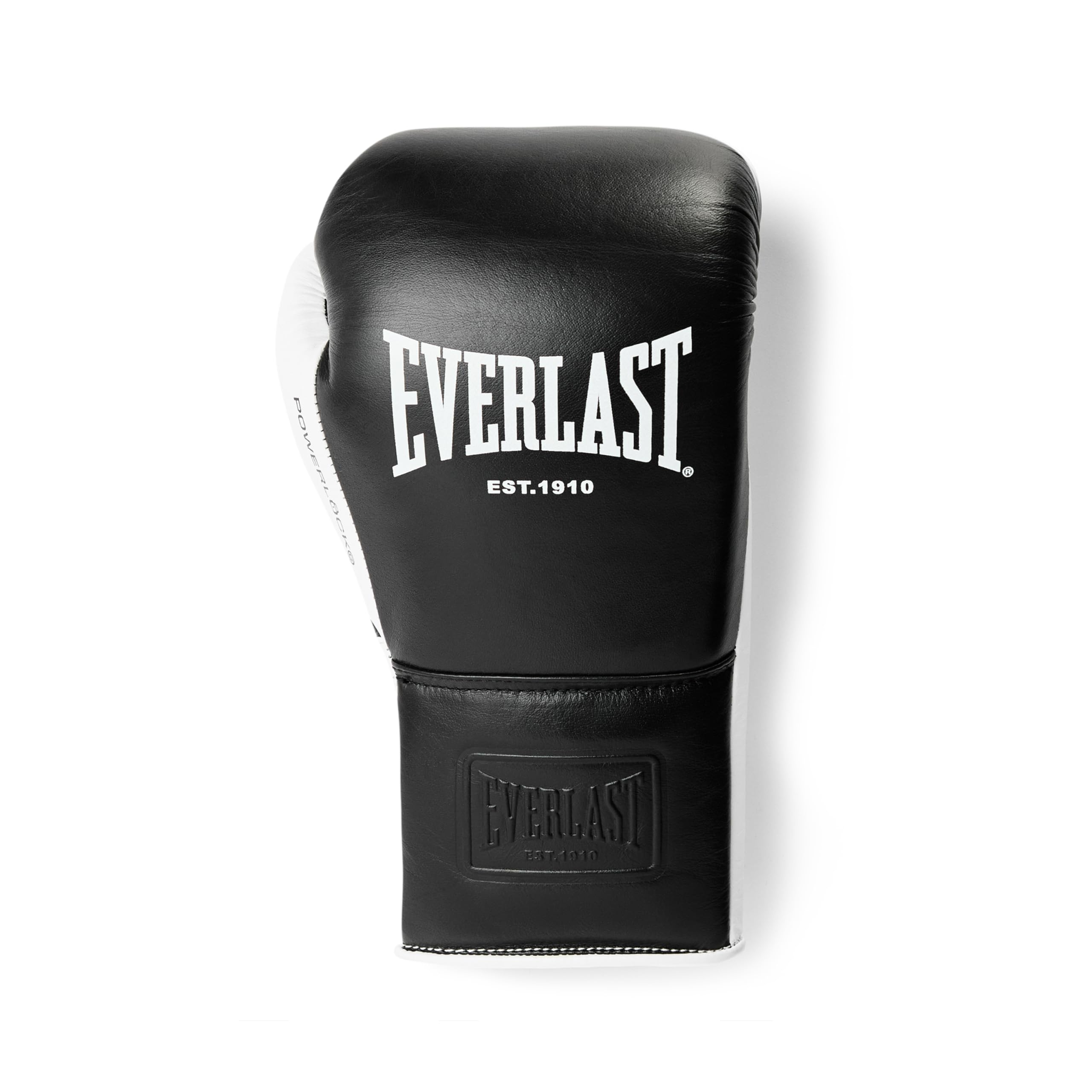 Everlast Powerlock OG Pro Fight 16oz Black/White Lace-Up Gloves
