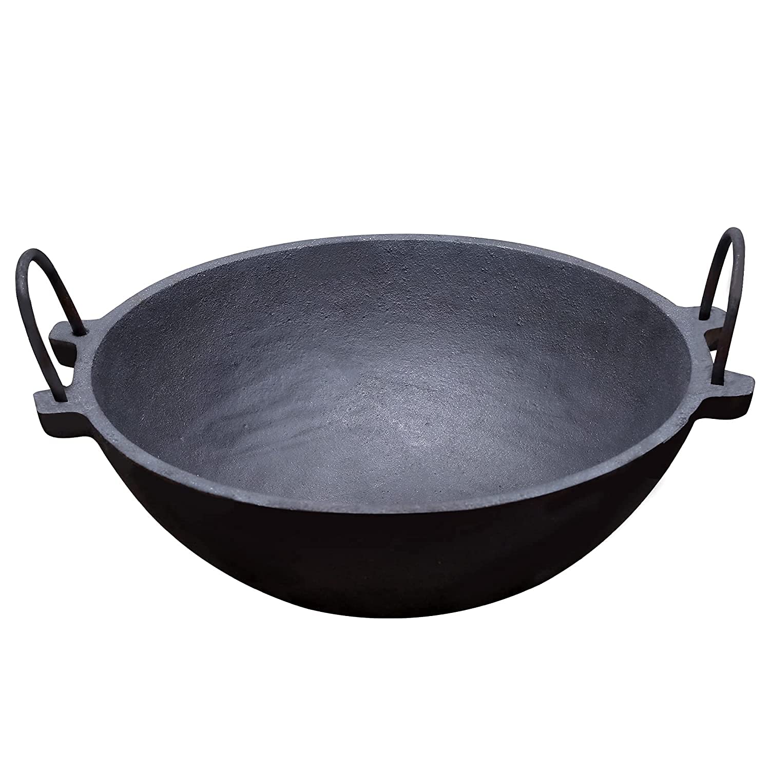 Grandmas Kitchen Cast Iron Go Traditional Kadai Cooking Set for Deep Fry (Black, Large, 9.5 Inch) (B09GMG3HH7) Amazon Price History, Amazon Price Tracker