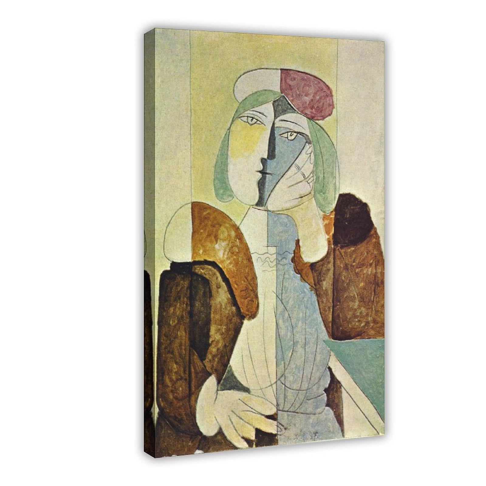 WCYB Pablo Picasso - Marie-Thérèse Walter 1937 Posters Prints Canvas Deco Paintings Wall Art Frame 24" L X 36" W