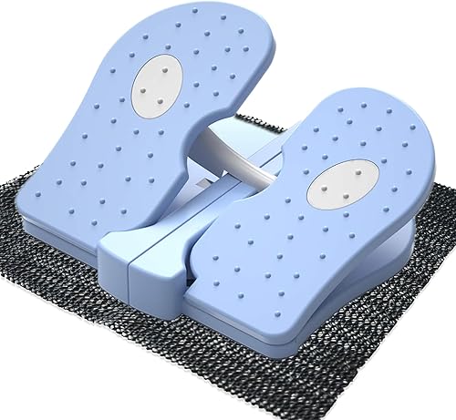 Foldable Leg Exerciser: Portable Foot Pedal Exerciser for Seniors Under Desk Foot Pedal Exerciser Stepper Exercise for Leg Muscles Relieves Varicose