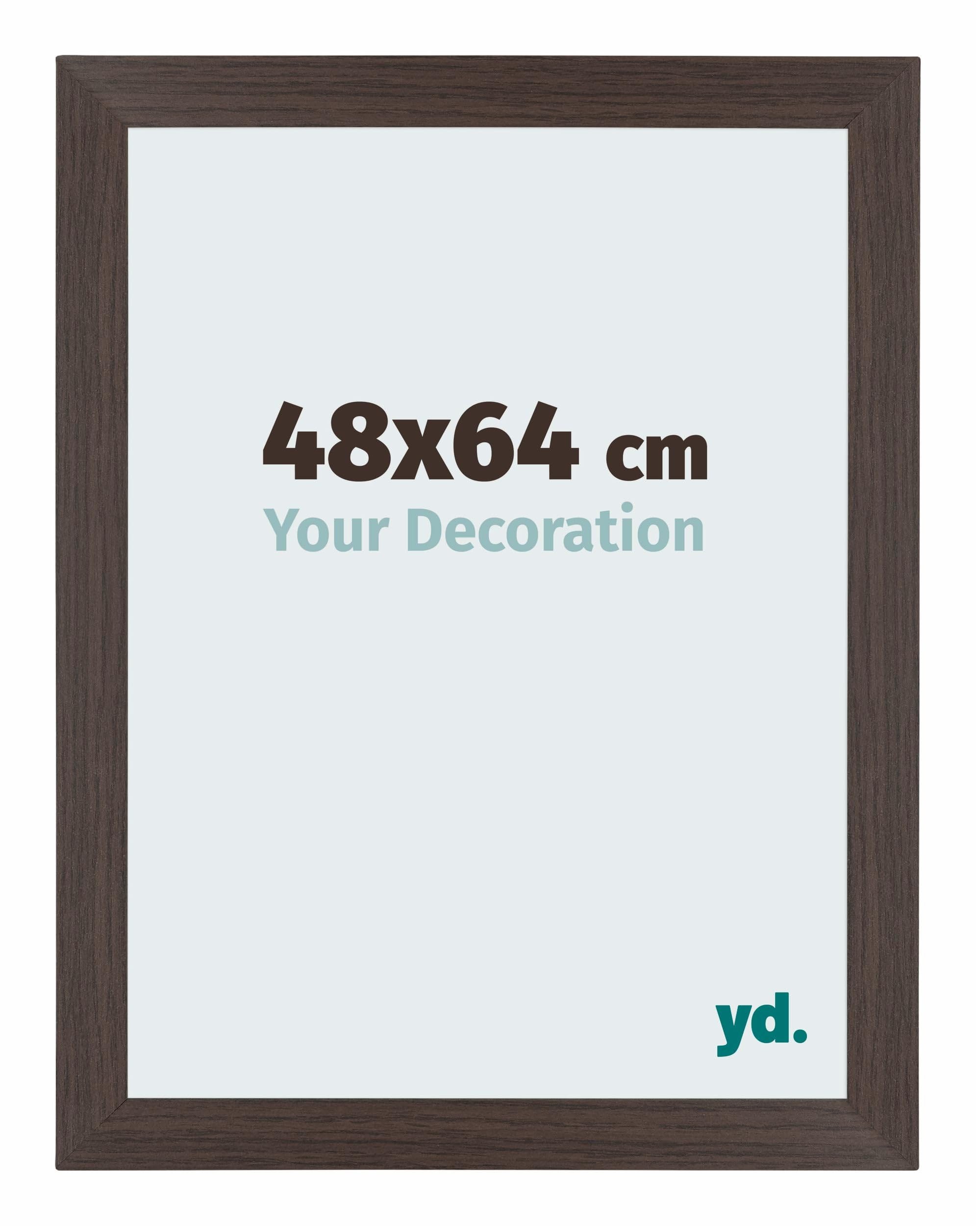 Your Decoration - Picture Frame 48x64 cm - Oak Dark - Decorative Wall Frame in MDF with Antireflection - Frame 48x64 - Mura
