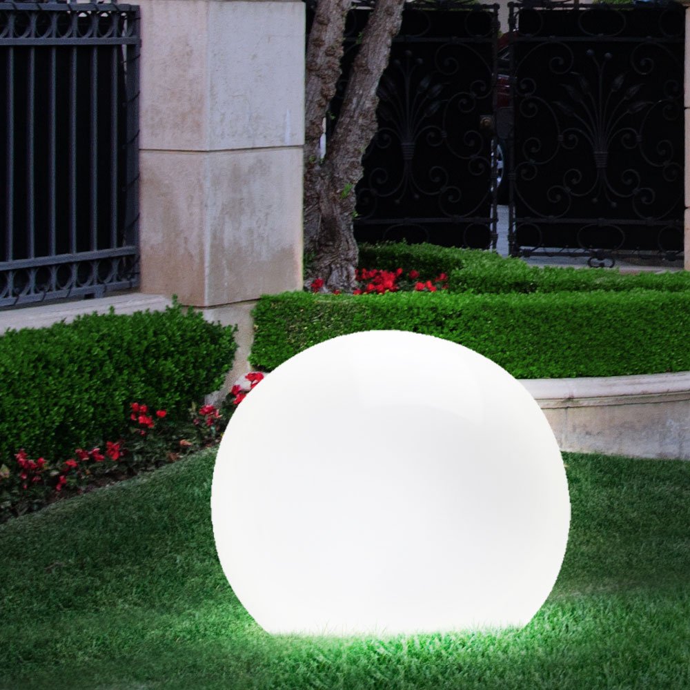 Outdoor Estaca lámpara bola ranuras lámpara Terraza o Balcón iluminación Blanco Kanlux 23510