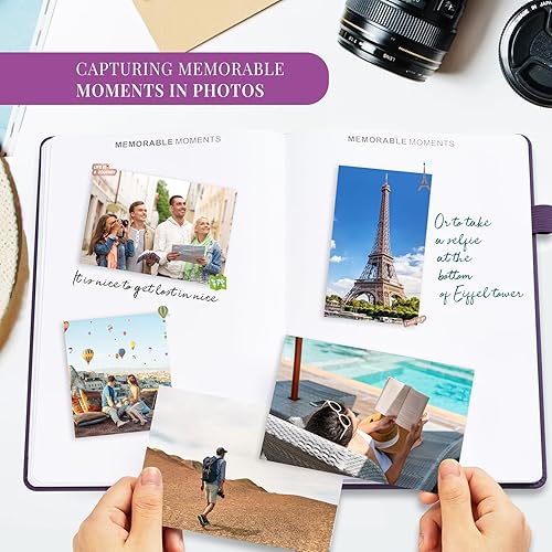 Miniatura 5 de Diario de viaje, planificador de vacaciones con lista de embalaje, planificador de viaje de tamaño grande (7 x 10 pulgadas), libro de aventuras para