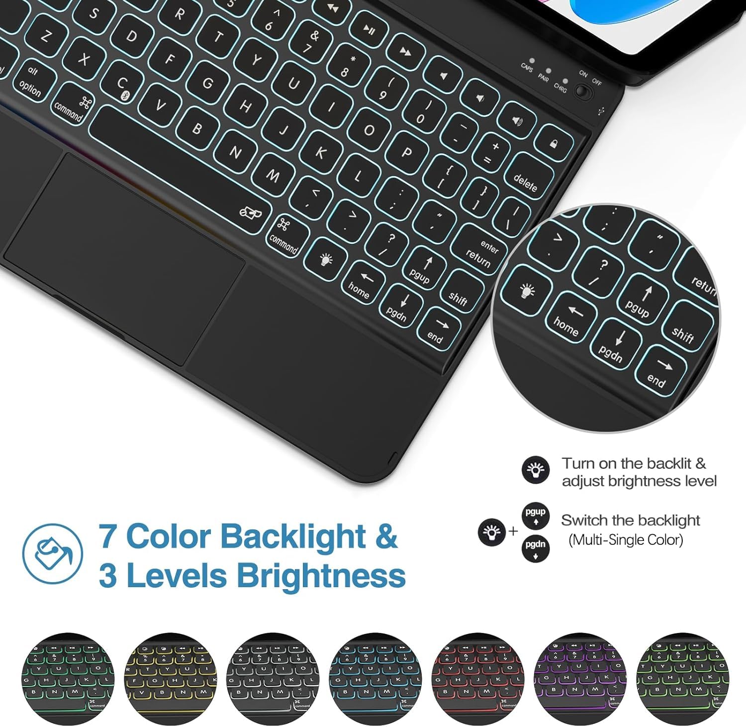 Amazon.co.jp: ProCase 360° 回転 iPad キーボードケース マルチタッチ