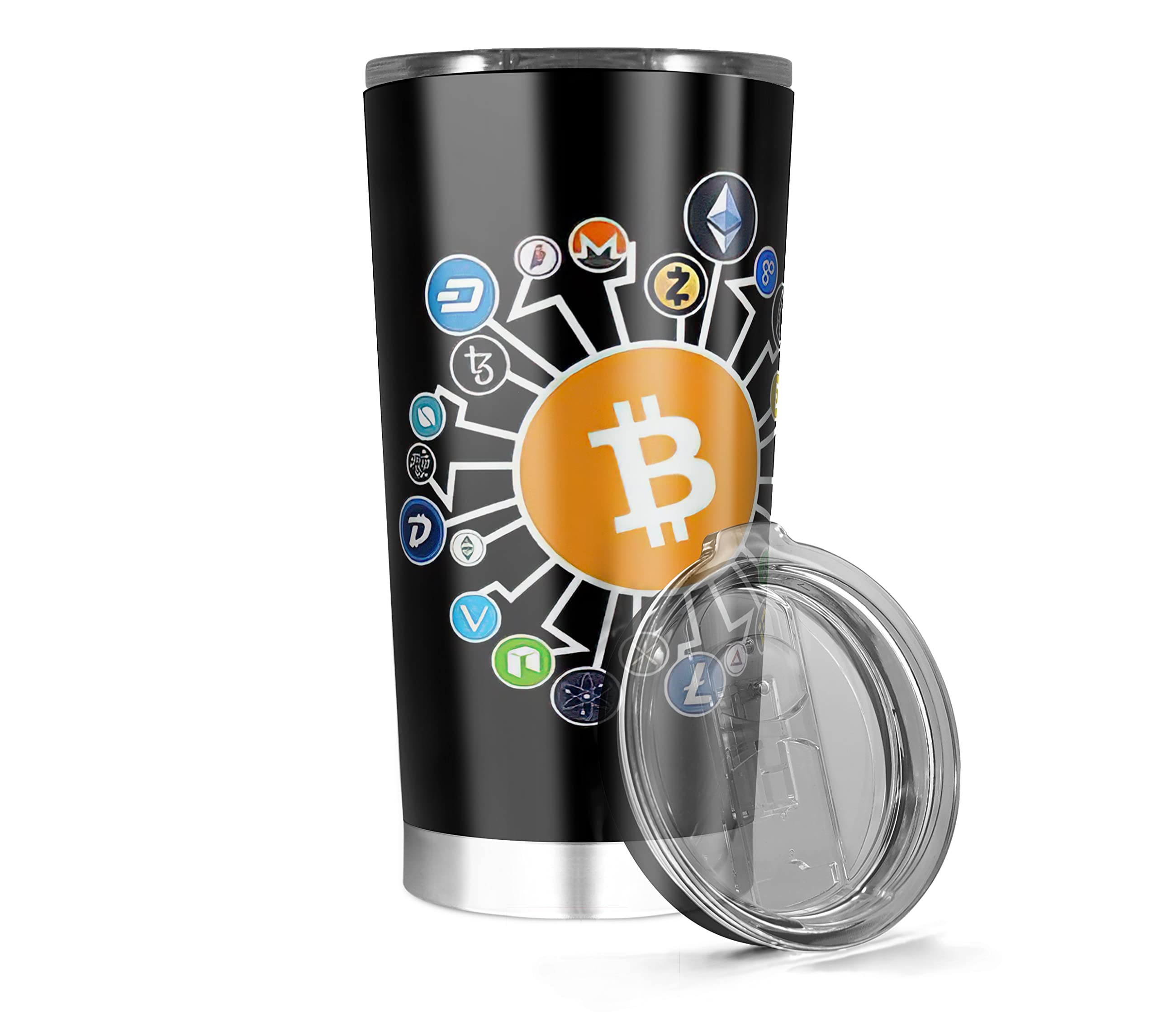 Insulated Tumbler Stainless Steel Bitcoin Wine Blockchain Coffee Crypto  Cold | Desertcart Seychelles