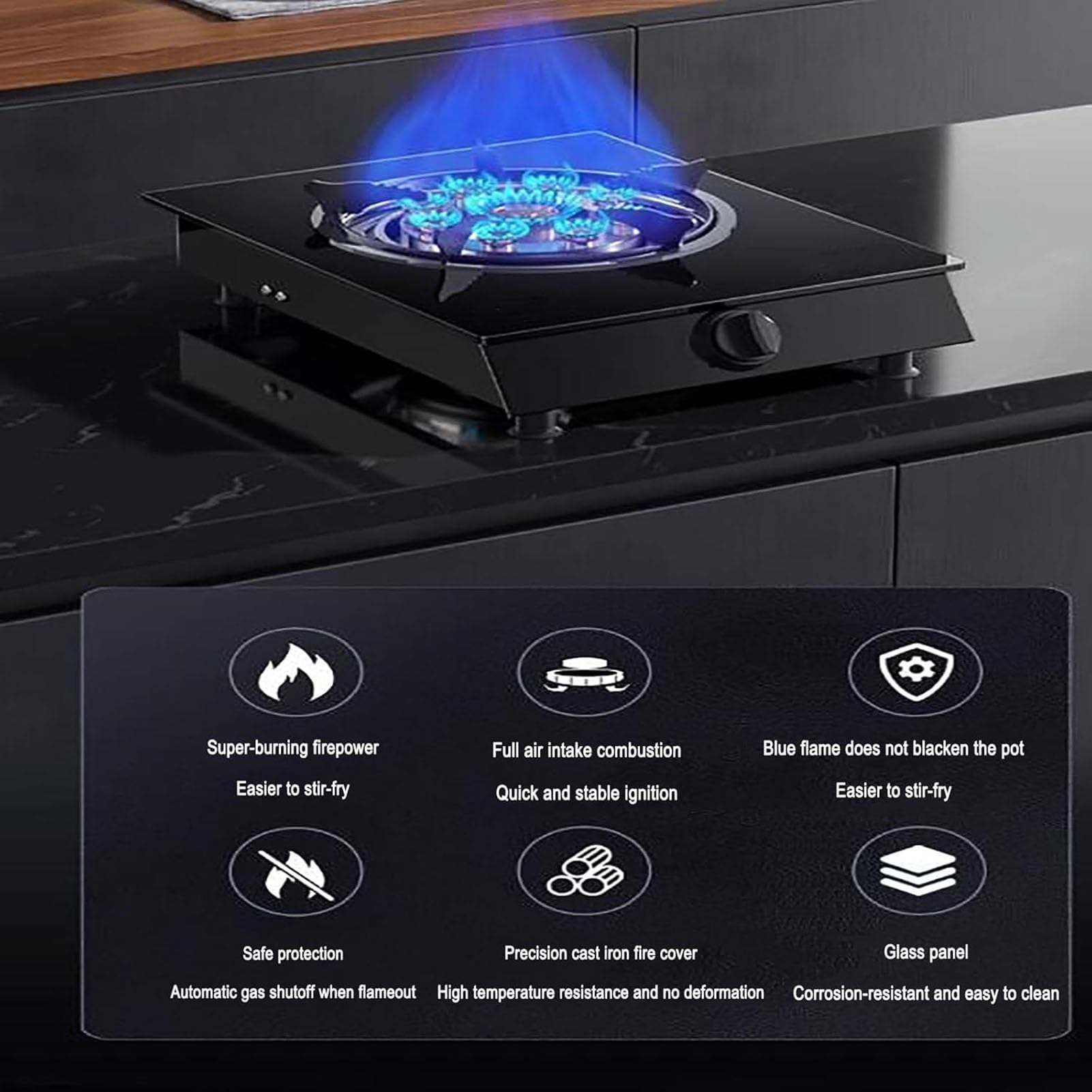 Amazon.com: Indoor Portable Gas Stove - Single Burner Gas Hob