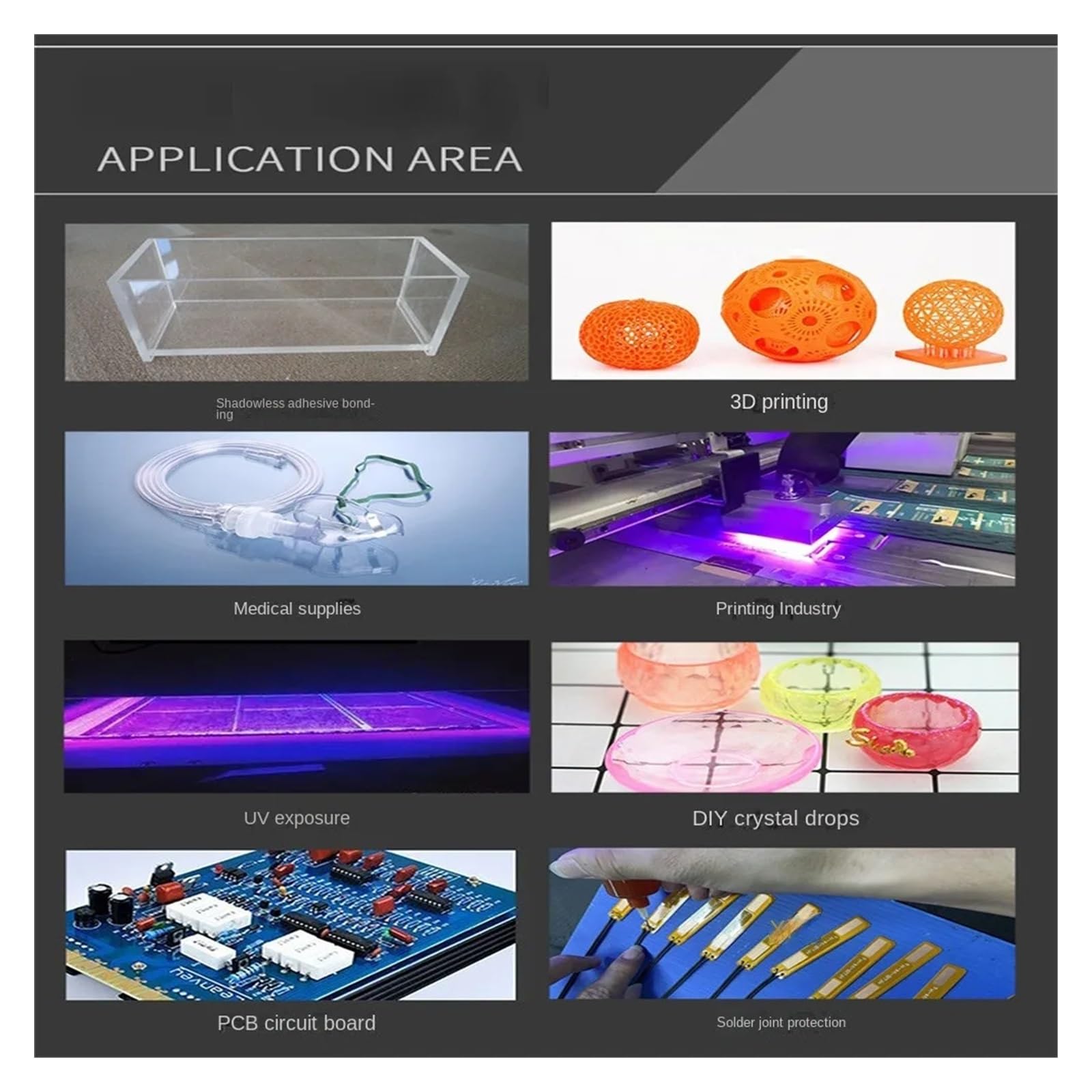 Lampa utwardzająca UV, 1000W 500W szybkoschnąca lampa utwardzająca UV ultrafioletowa 365nm 395nm 405nm klej żywiczny zielony olej lutowniczy płytka drukowana powłoka farba do ekranu LCD(365nm,1600W)