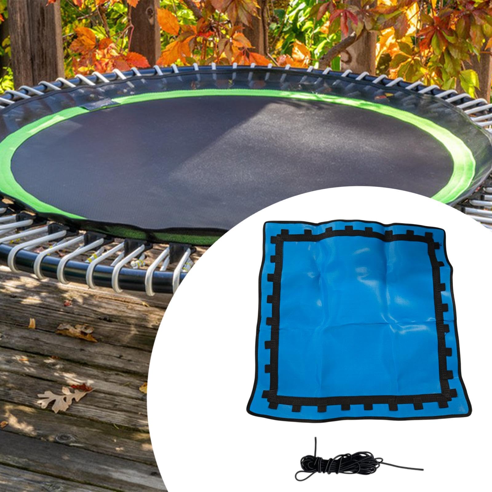 Colaxi Trampoline Replacement Mat Jumping Rebounder Mat Fits 2.8ft Frame with Elastic Rope Cloth Pad for Leisure Sports Fitness Yard, Blue