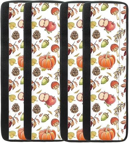 Miniatura 1 de ZPINXIGN Juego de 4 fundas para manija de refrigerador de calabaza otoñal, lavables, para horno, nevera, lavavajillas, protector de manija de