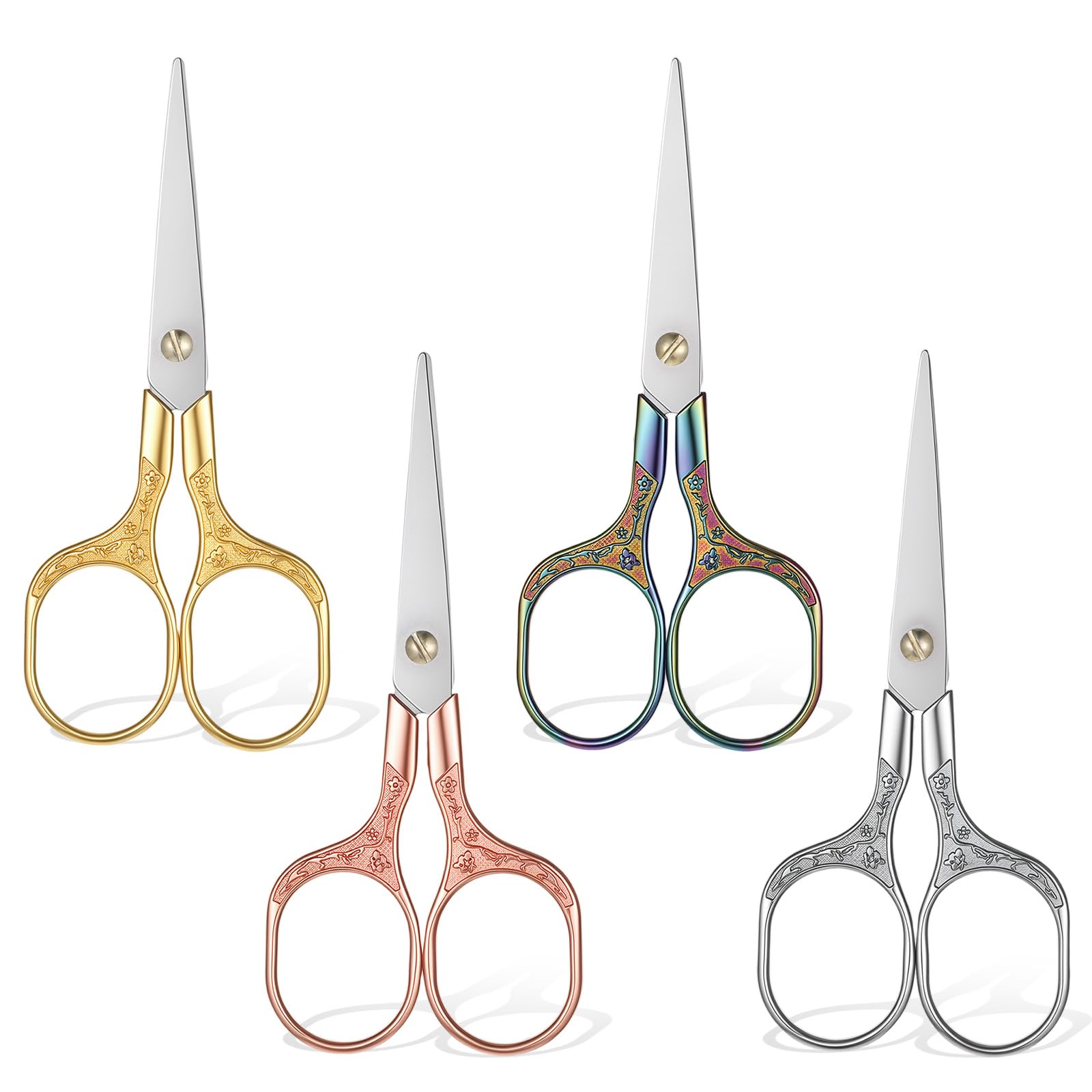 SULIKJHUI 4 Pcs Small Embroidery Scissors
