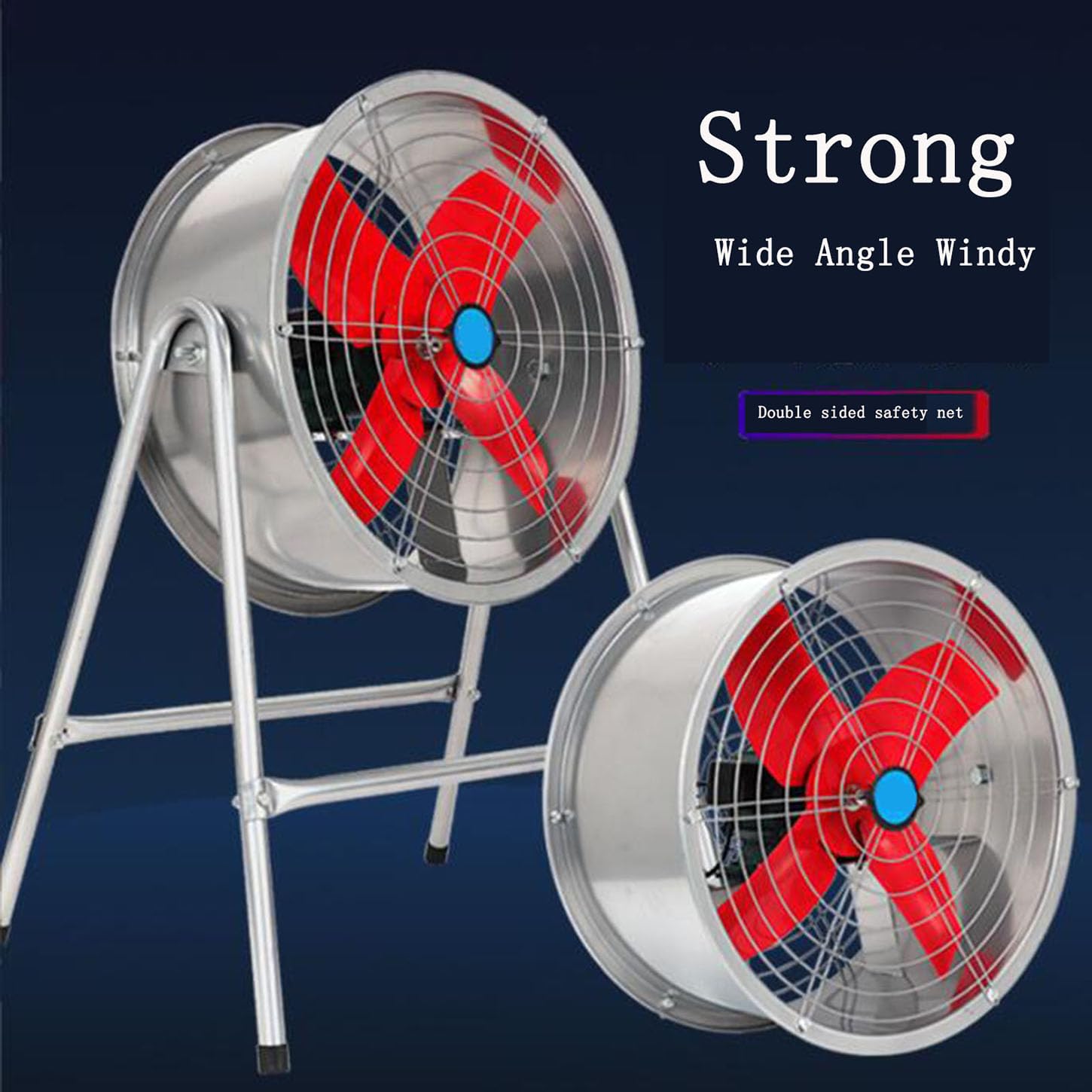 Ventilatore Industriale,Ventola Aspirazione con Interruttore,1400 Giri/Min Estrattore Aria,Avvio con Un Solo Pulsante,Regolazione Gratuita,per Officina,Magazzino Soffiatore di Scarico,400mm