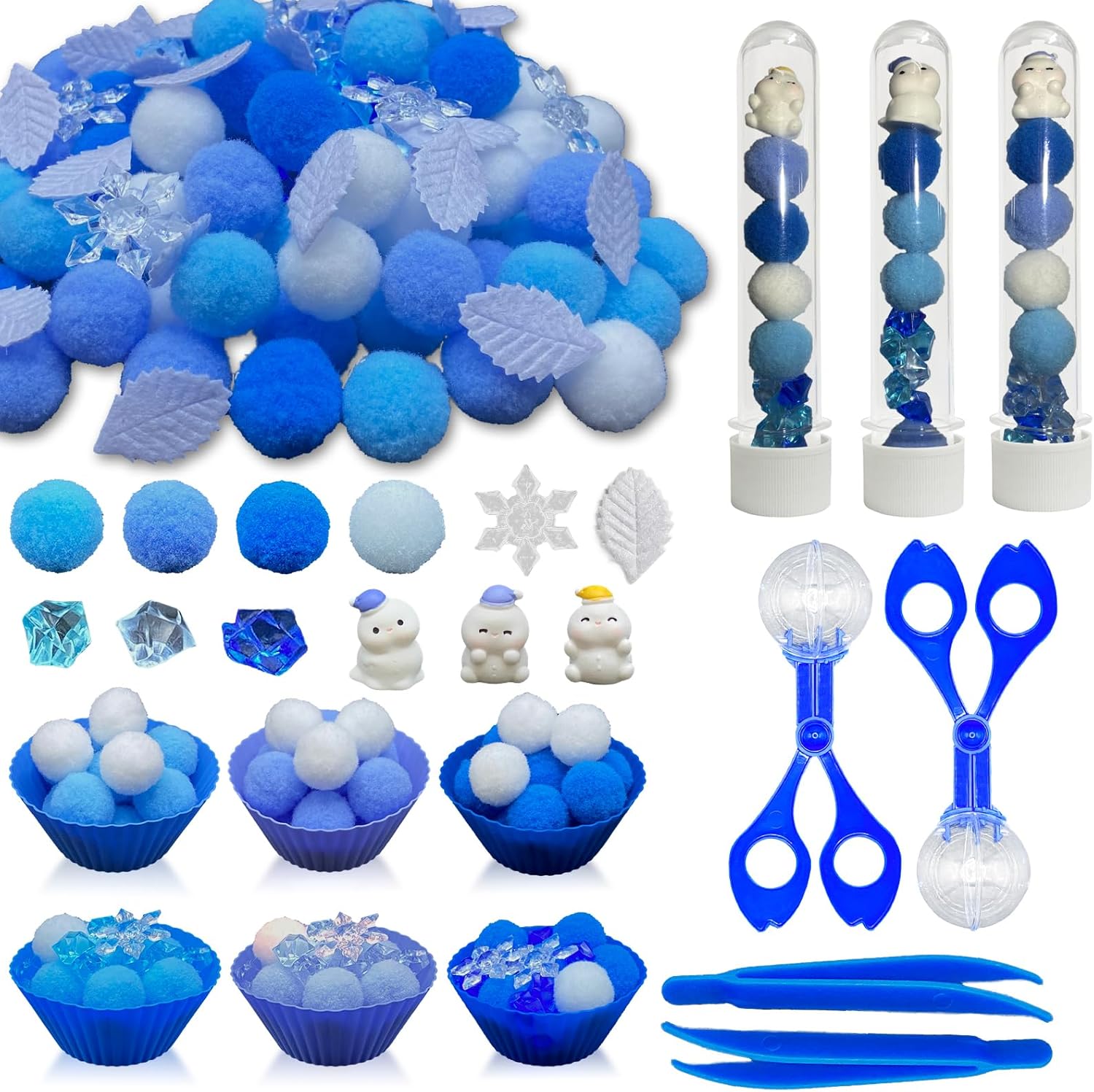 226pcs Easter Sensory Bin Filler Fine Motor Toys Spring Sensory Bin Items 100 Easter Foam Eggs 50 Felt Easter Flowers 50 Felt Bunny 10 Resin Rabbit Figurines for Easter Counting Sorting