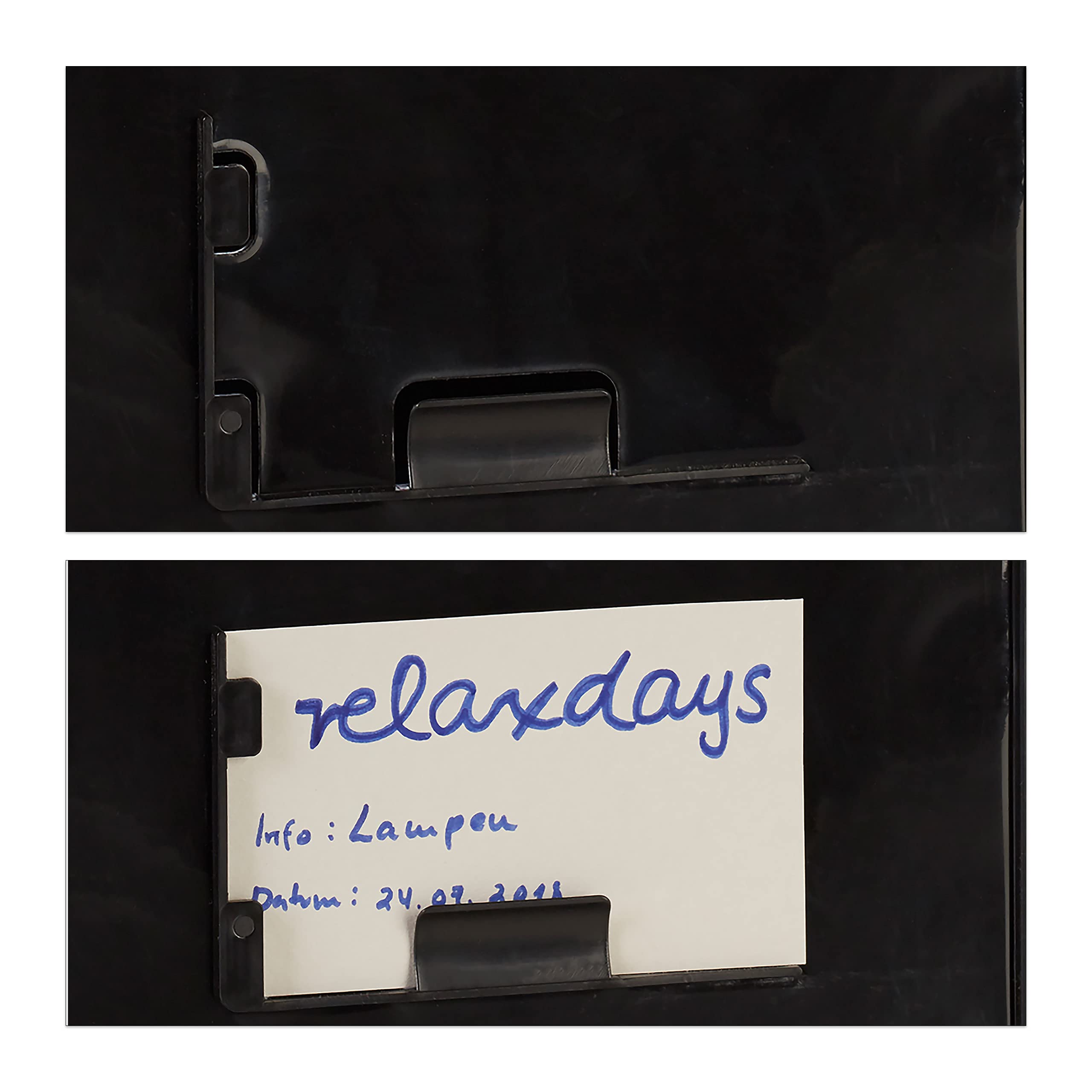 Relaxdays 4 x profesjonalny pojemnik transportowy, pudełko stabilne, z wysokiej jakości tworzywa sztucznego, 60 l, wys. x szer. x głęb. 32,5 x 58,5 x 39,5 cm, czarny