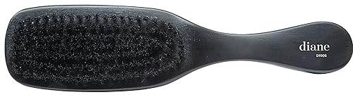 Miniatura 2 de Diane Diane 100% cerdas de jabalí suave curva onda cepillo de pelo para hombre con mango, d1005