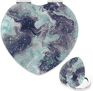 Travel Mirror Dreamy Gray Green Sky Circles L...