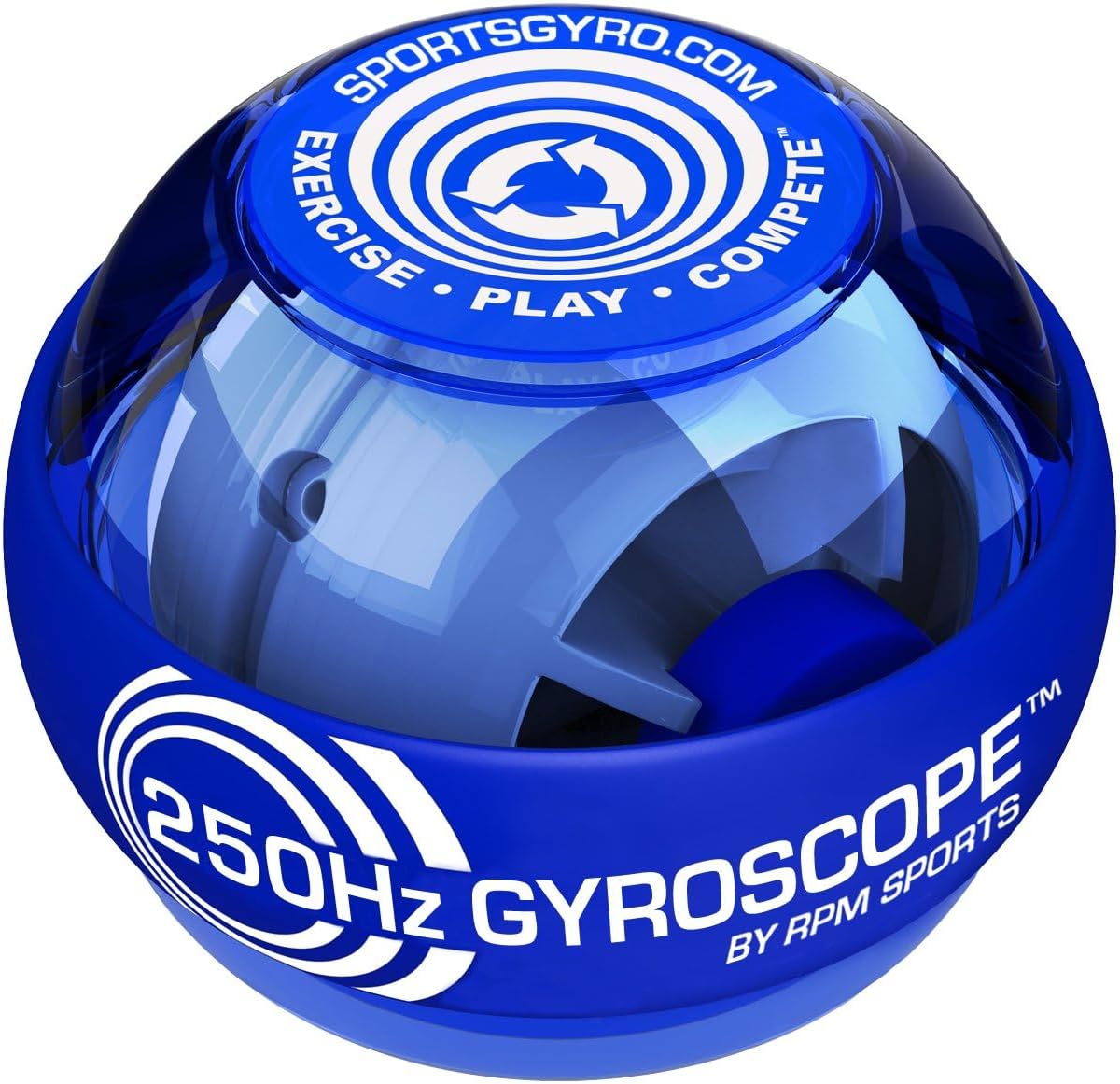 250Hz Gyroscope - Grip, Wrist and Forearm Strengthener for Sports and Rehabilitation (Classic)