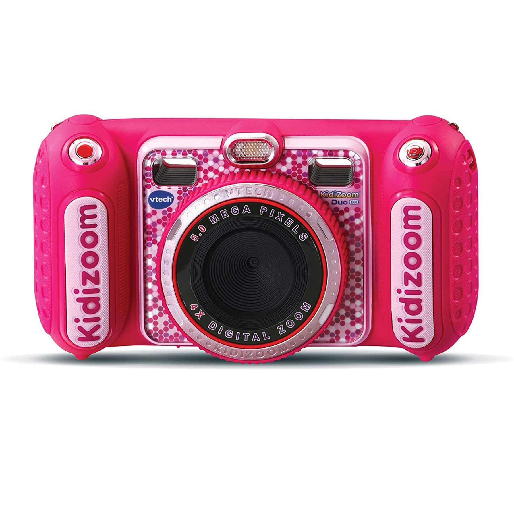 VTech - Aparat cyfrowy Kidizoom DUO DX do zdjęć dla dzieci, filmów, filtrów, odtwarzaczy muzyki, gier, USB, kontrola rodzicielska