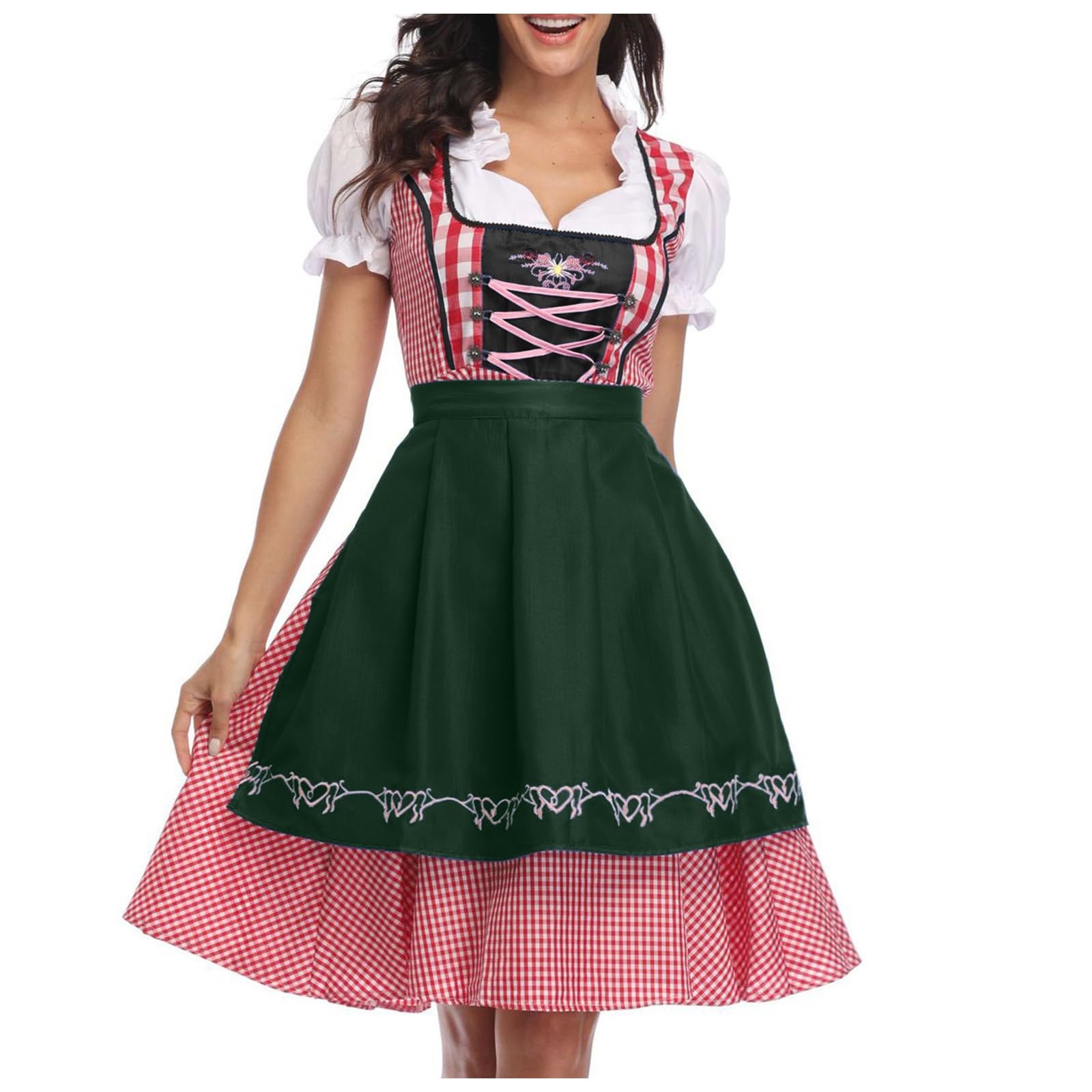 Women Dirndl Dress Oktoberfest Costume German Dirndl Dress 3 Pieces — image 1