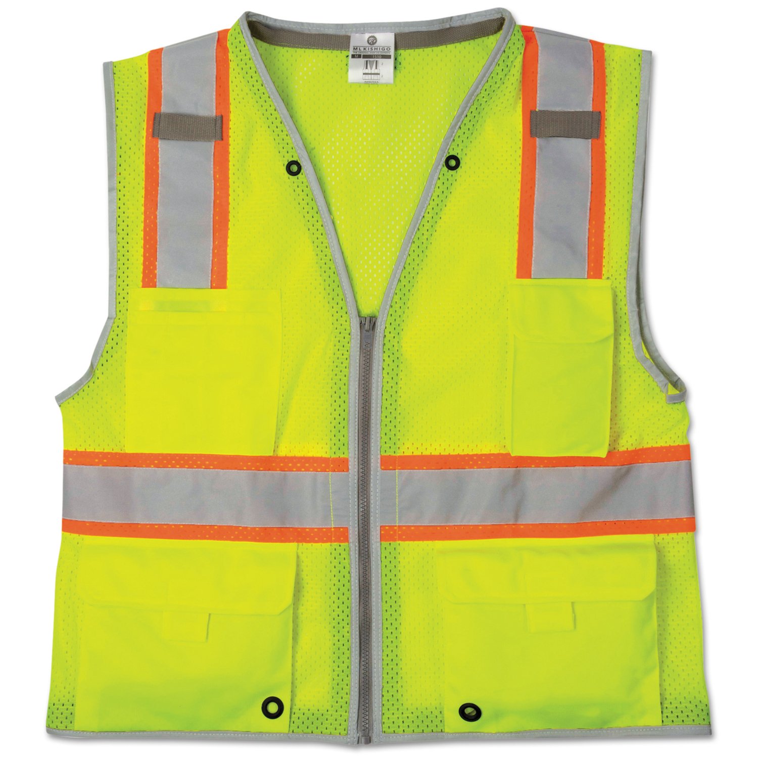 (Extra Large) - ML Kishigo 1510 Ultra-Cool Polyester Brilliant Series Heavy Duty Vest, Extra Large, Lime