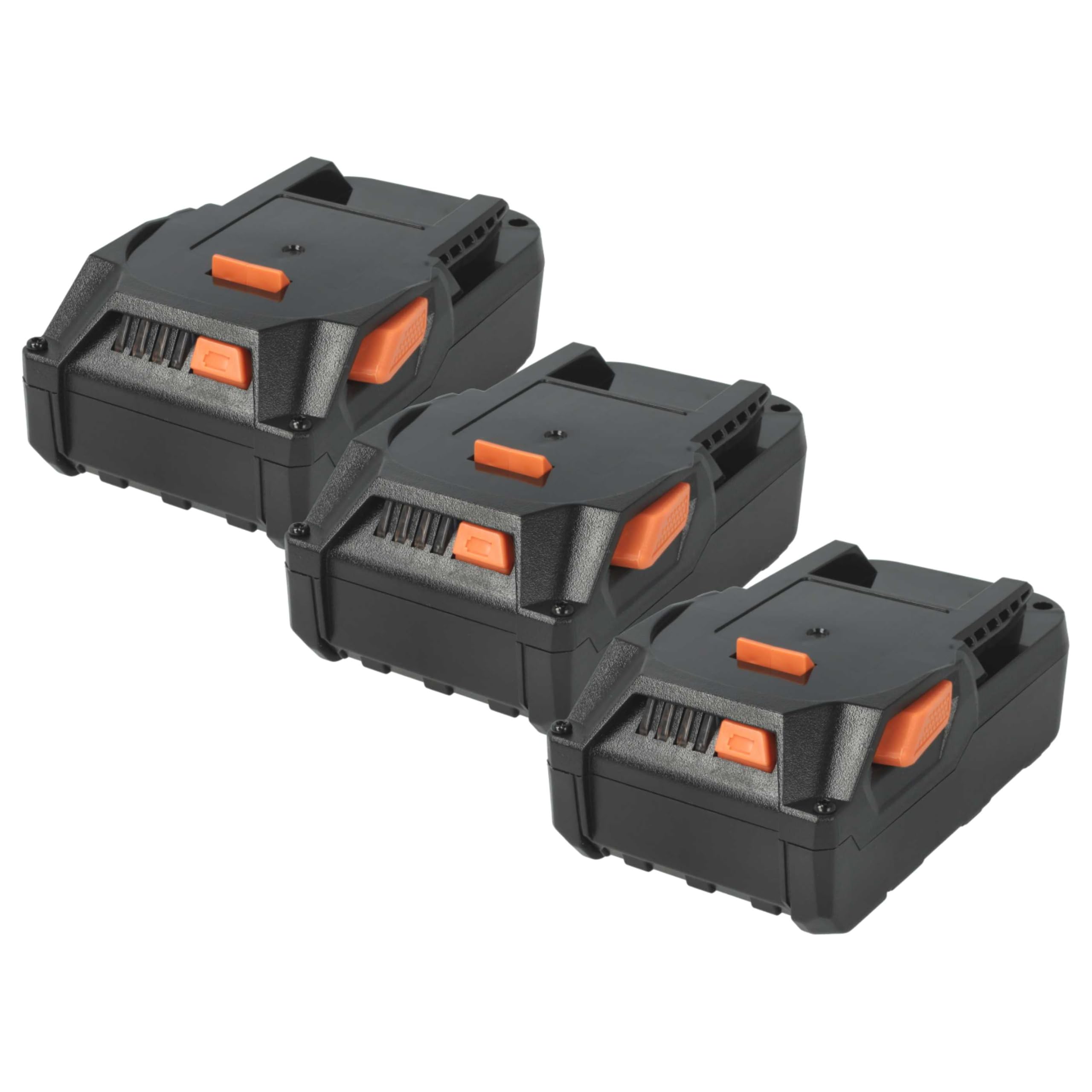 vhbw 3x batteria sostituisce Würth 0700956530 per utensile elettrico (1500 mAh, Li-Ion, 18 V)