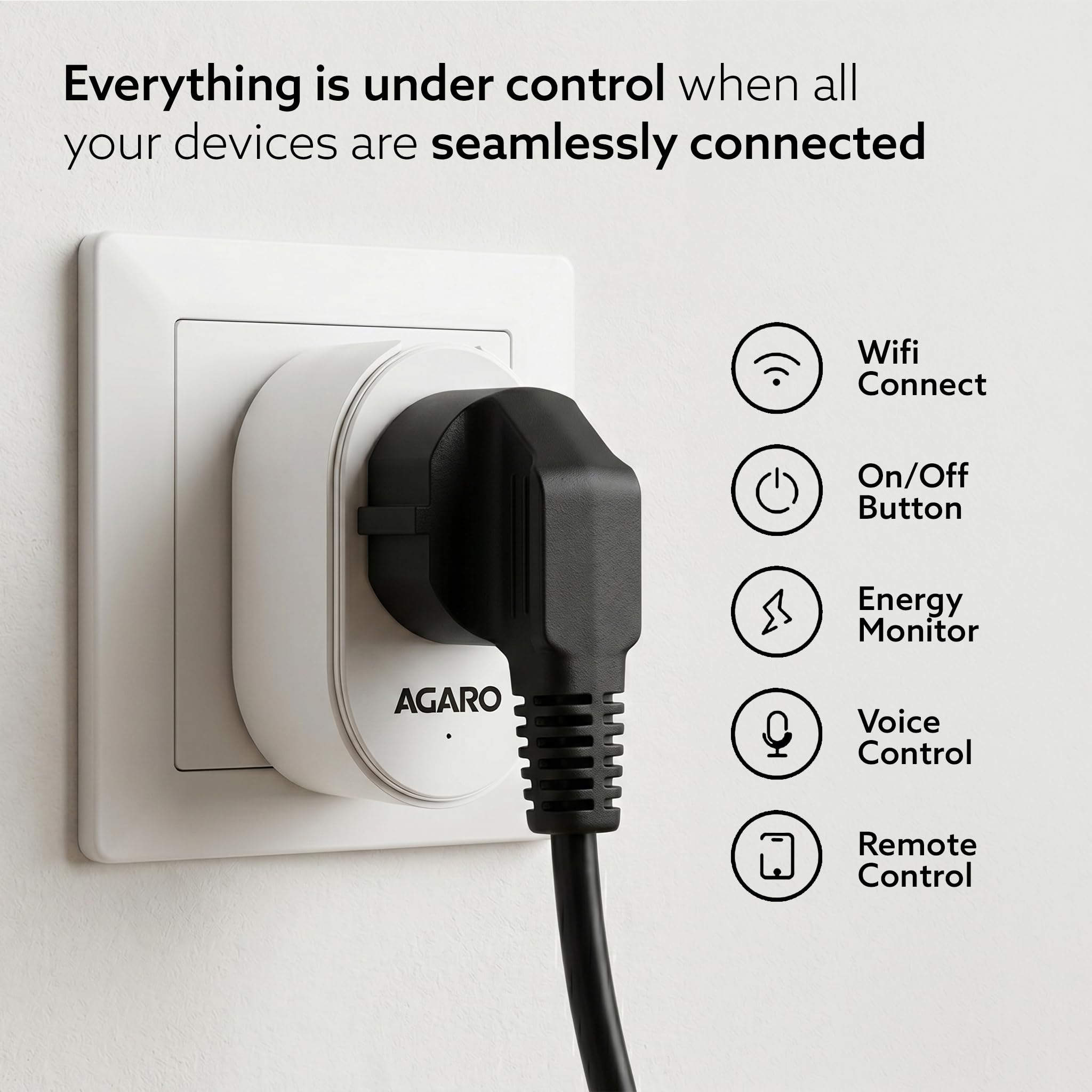 Aixi-SHS ZigBee 3.0 Smart Plug – 16A, Power Metering, Timers & Scenes, Works With Alexa & Google Home (Hub Required)
