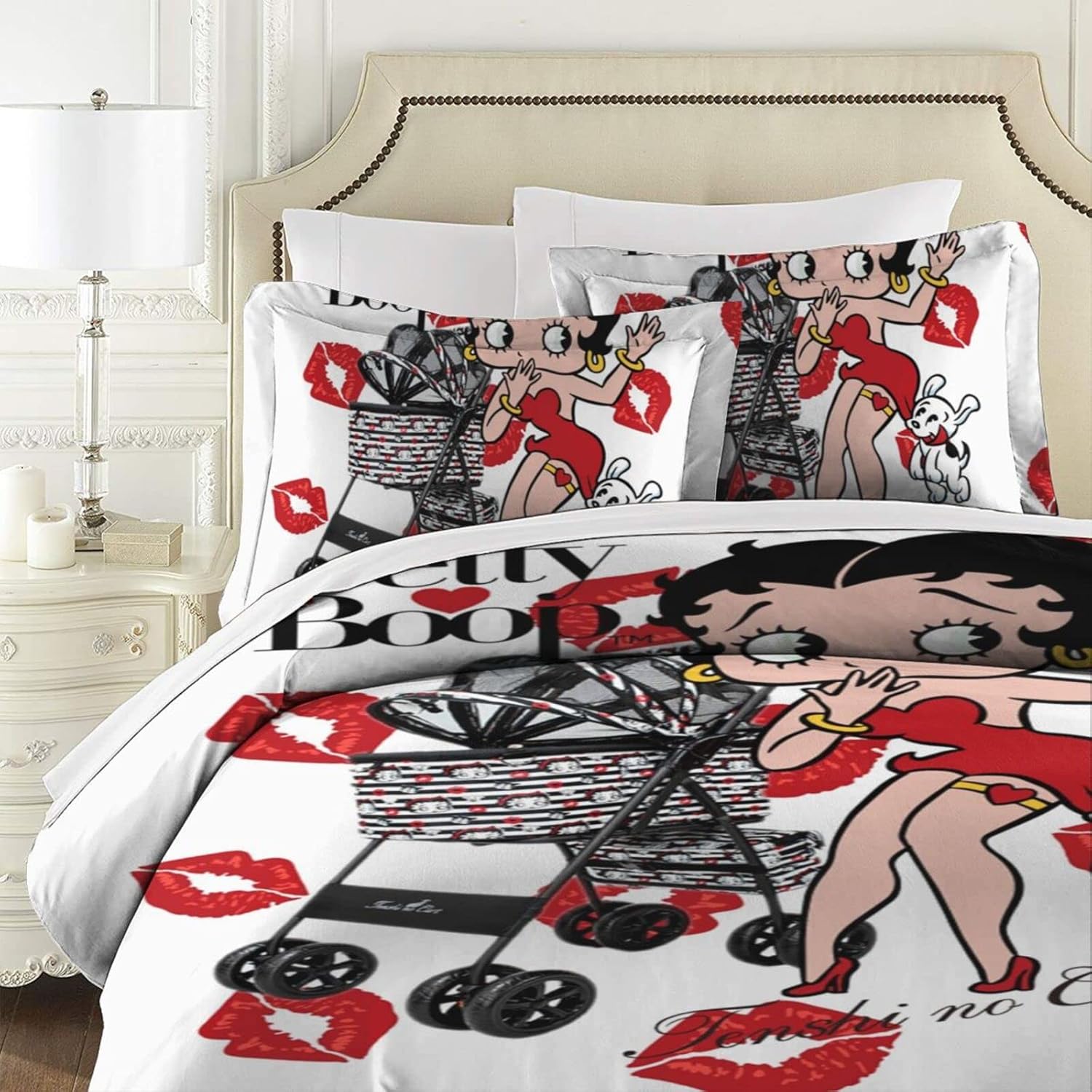Betty Boop ベティーちゃんの可愛い レア 布団・枕カバー3枚セット③