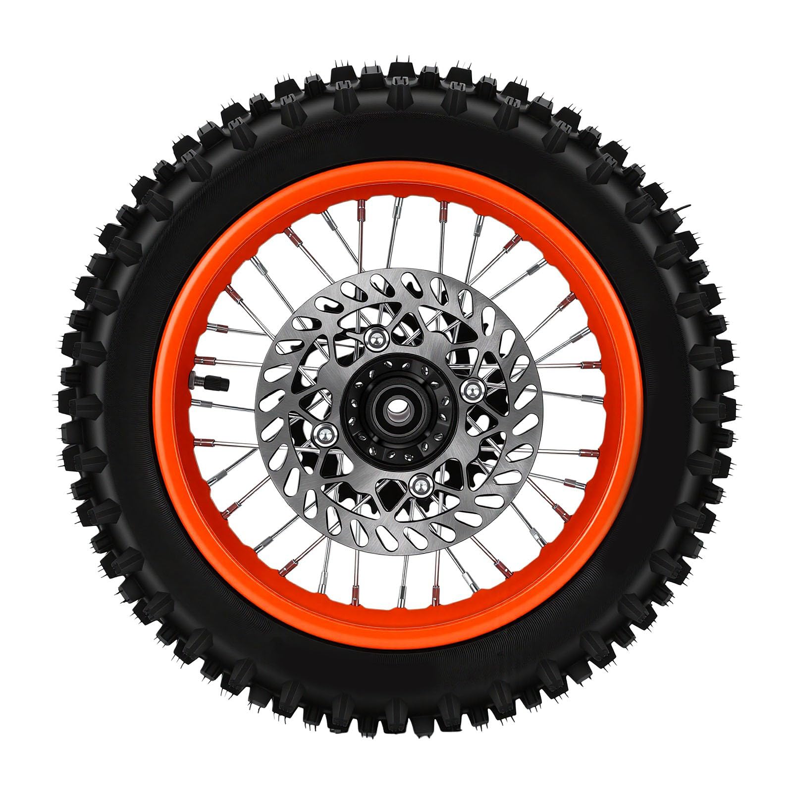 Akozon 12-calowy zespół Tylnego Koła Roweru Terenowego 80/100-12 3,00-