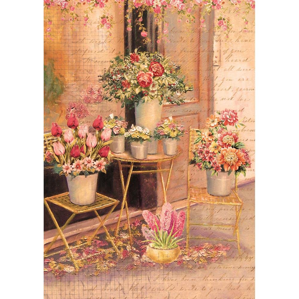 Little Birdie Decoupage Paper A4 2/Pkg Cottage Garden