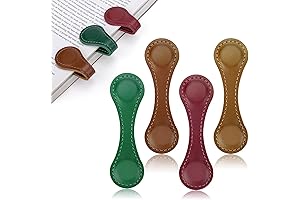 4PCS Leather Magnetic Bookmarks