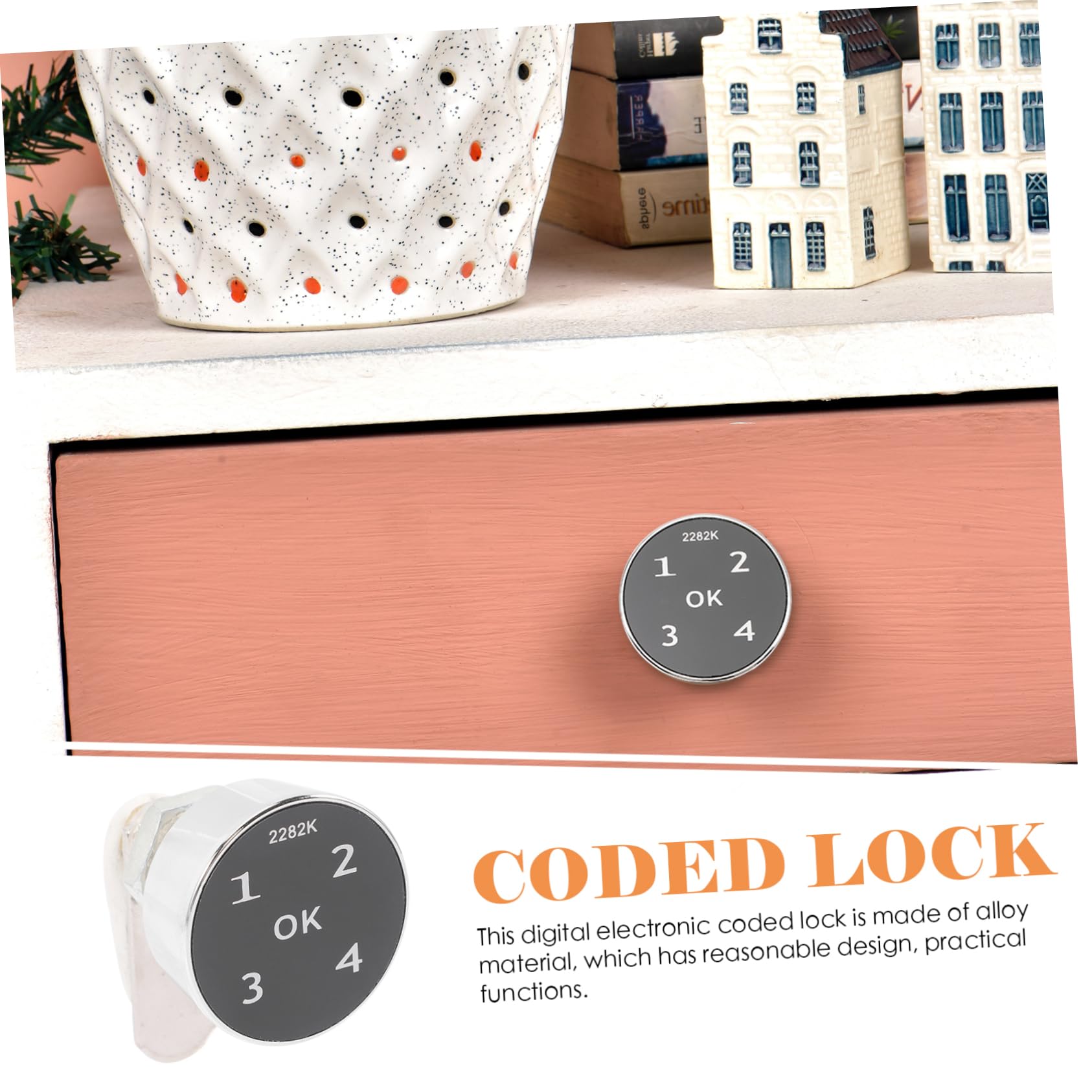 Artibetter 2pezzi Serratura Elettronica Digitale Con Codice Per Armadietti e Cassette Postali Design Elegante Materiale Resistente Installazione Facile e Sicura Per Uso Domestico e Ufficio
