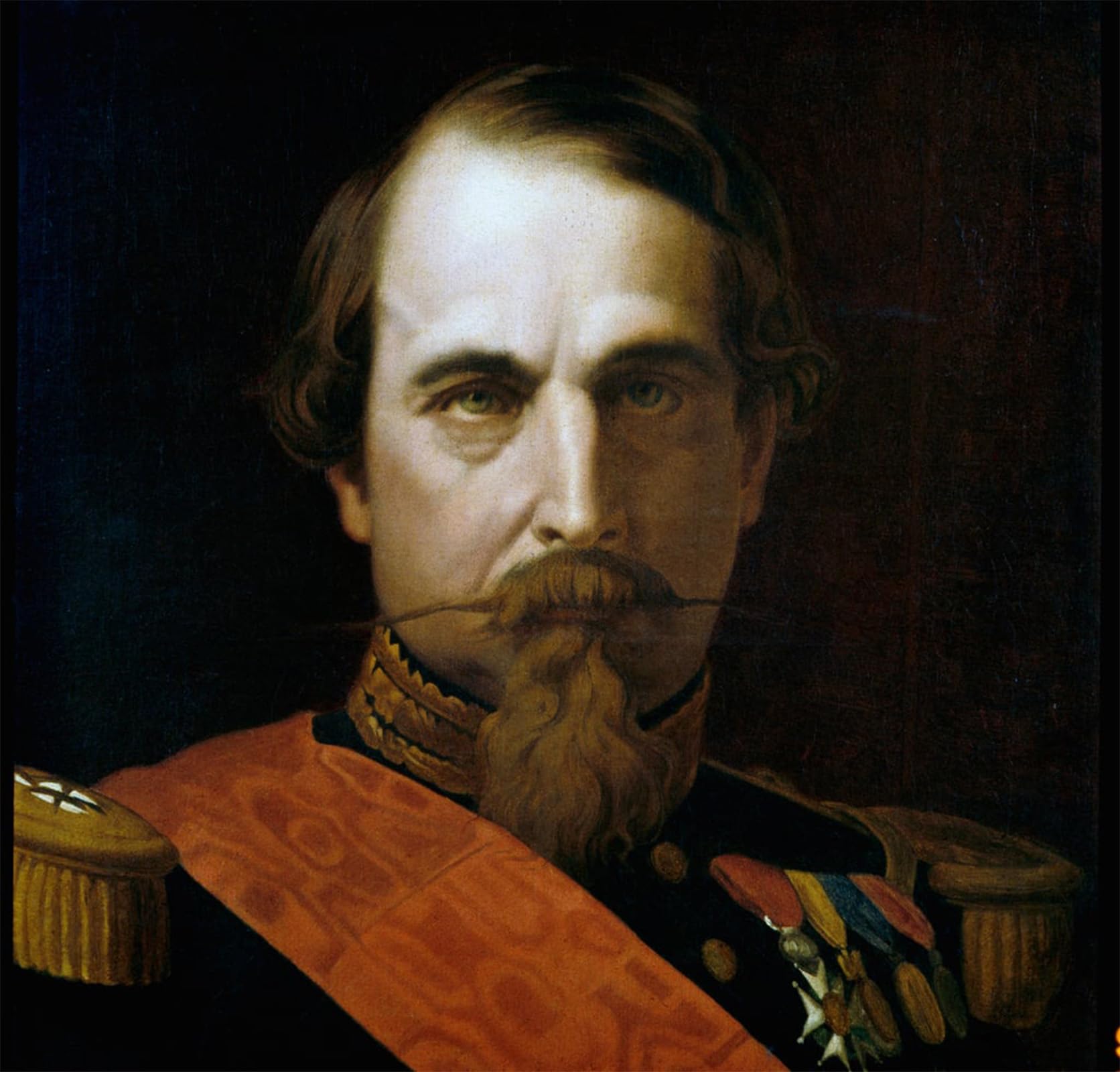 POSTERIIk Vintage Print Pop Art Landscape Artwork Portrait of Emperor Napoleon Iii Detail Painting by Hippolyte Flandrin Art Prints for Office Home Decor 60x90cm