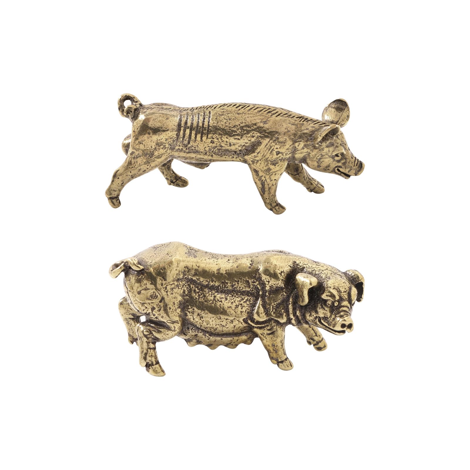 NBKLSWSUI Handmade Brass Creative Copper Pig Figurines Statue Sculpture Figurine Copper Small Sculture For Living Room Home Office Desk Bedroom