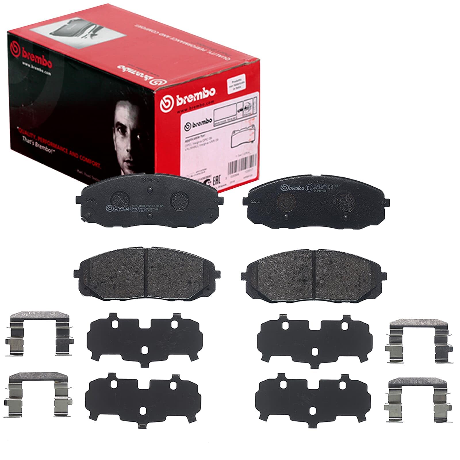 BREMBO Bremsbelagsatz, Scheibenbremse P30095 | Kompatibel mit: KIA CARNIVAL / GRAND CARNIVAL III