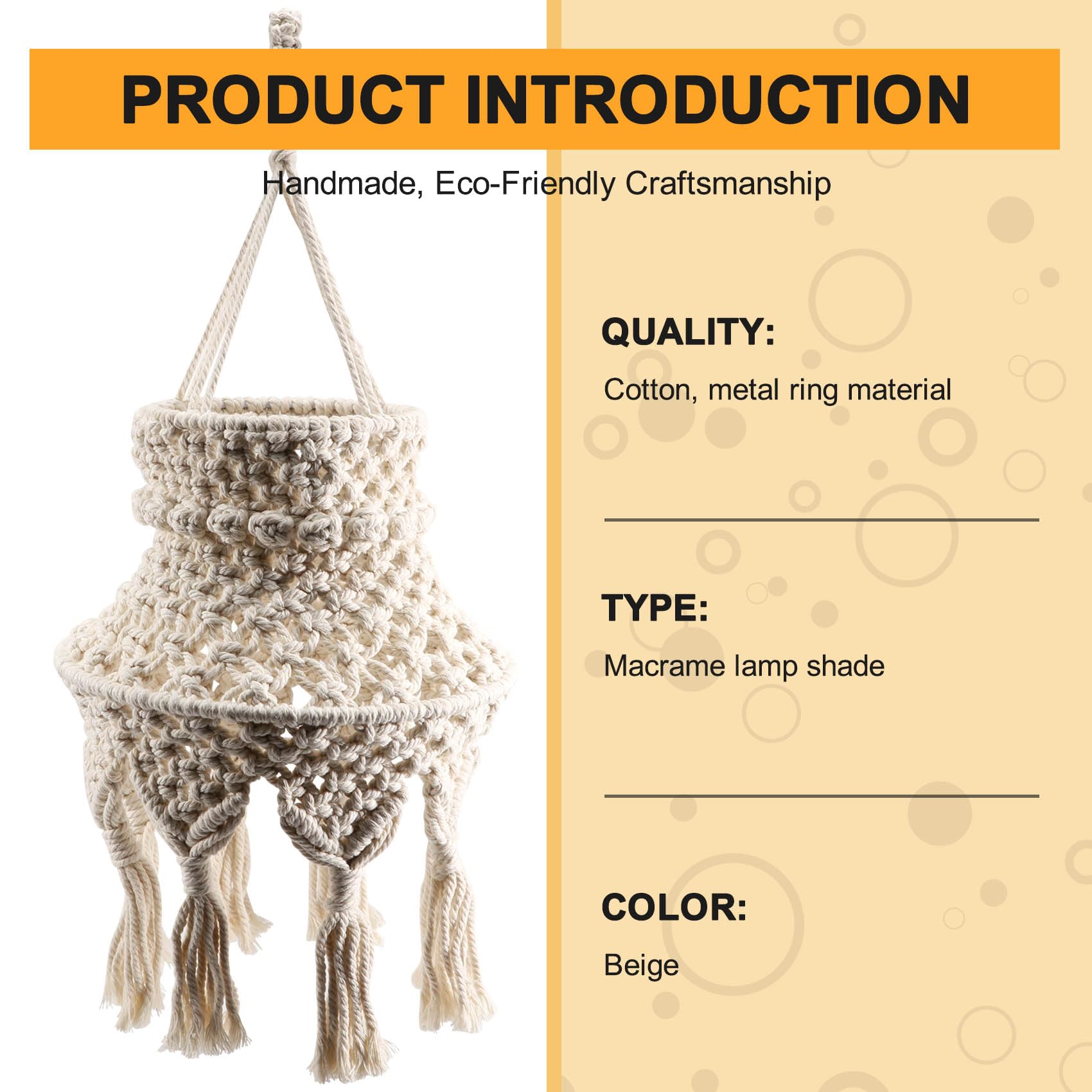 Abat-Jour Macramé - La boutique bohème Abat-Jour Macramé - La boutique bohème