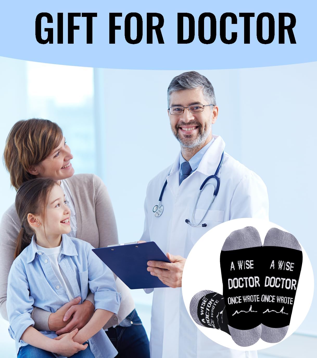 Doctors Gifts for Men Women, A Wise Doctor Once Wrote Socks
