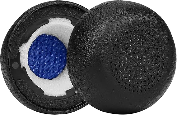 Replacement Ear Pads for Anker Powerconf H700, H500 Headphones, Ear Pad Cushion with Noise Isolating Memory Foam, Soft Protein Leather-Black