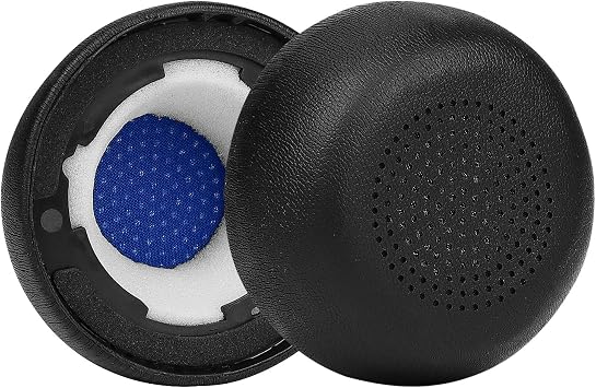 Replacement Ear Pads for Anker Powerconf H700, H500 Headphones, Ear Pad Cushion with Noise Isolating Memory Foam, Soft Protein Leather-Black