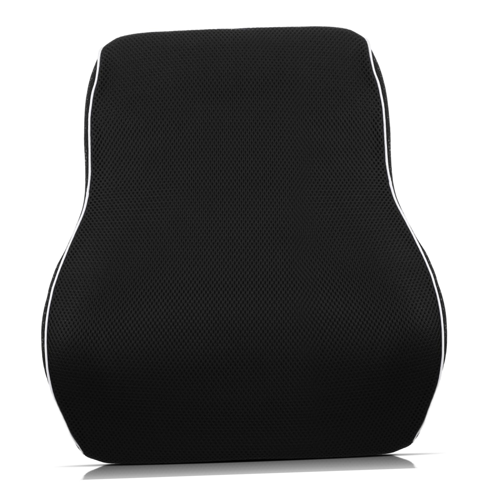 VOSAREA Ergonomic Lumbar Support Pillow for Car Office Chair Comfortable Memory Back Cushion for Relief Washable Design for Easy Maintenance for All Seating Areas