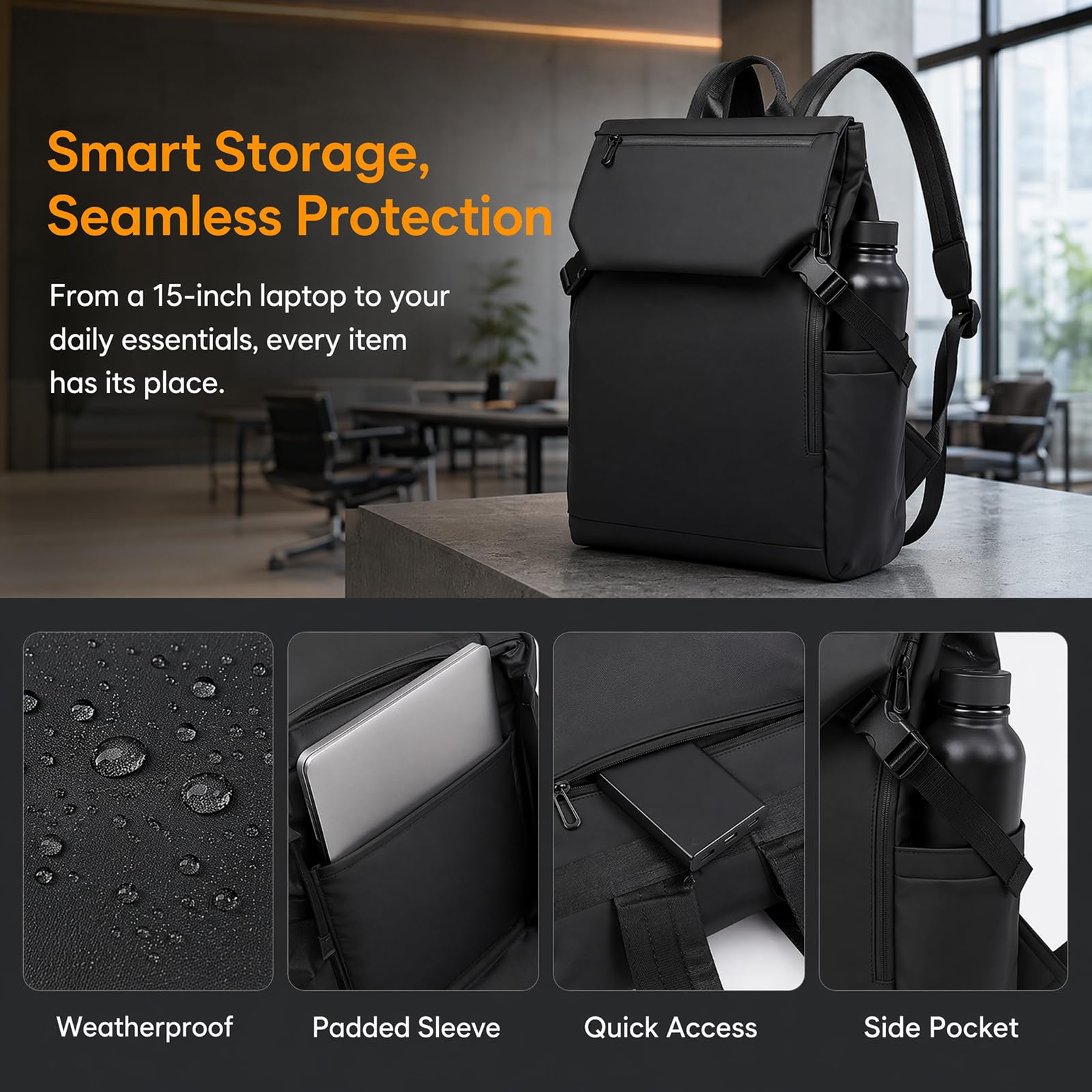 15 calowy PU skórzany plecak na laptop mężczyźni Casual Travel Daypack Torba na ramię,Galaxy Gray