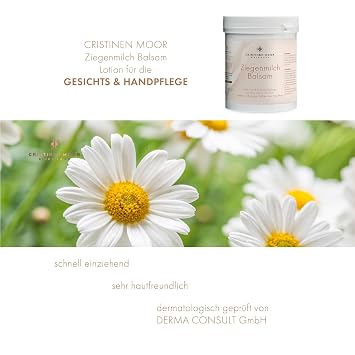 CristinenMoor Goat Milk Balm 1000 ml with Goat Butter - Moisturising for Sensitive Skin Also Suitable for Puberty
