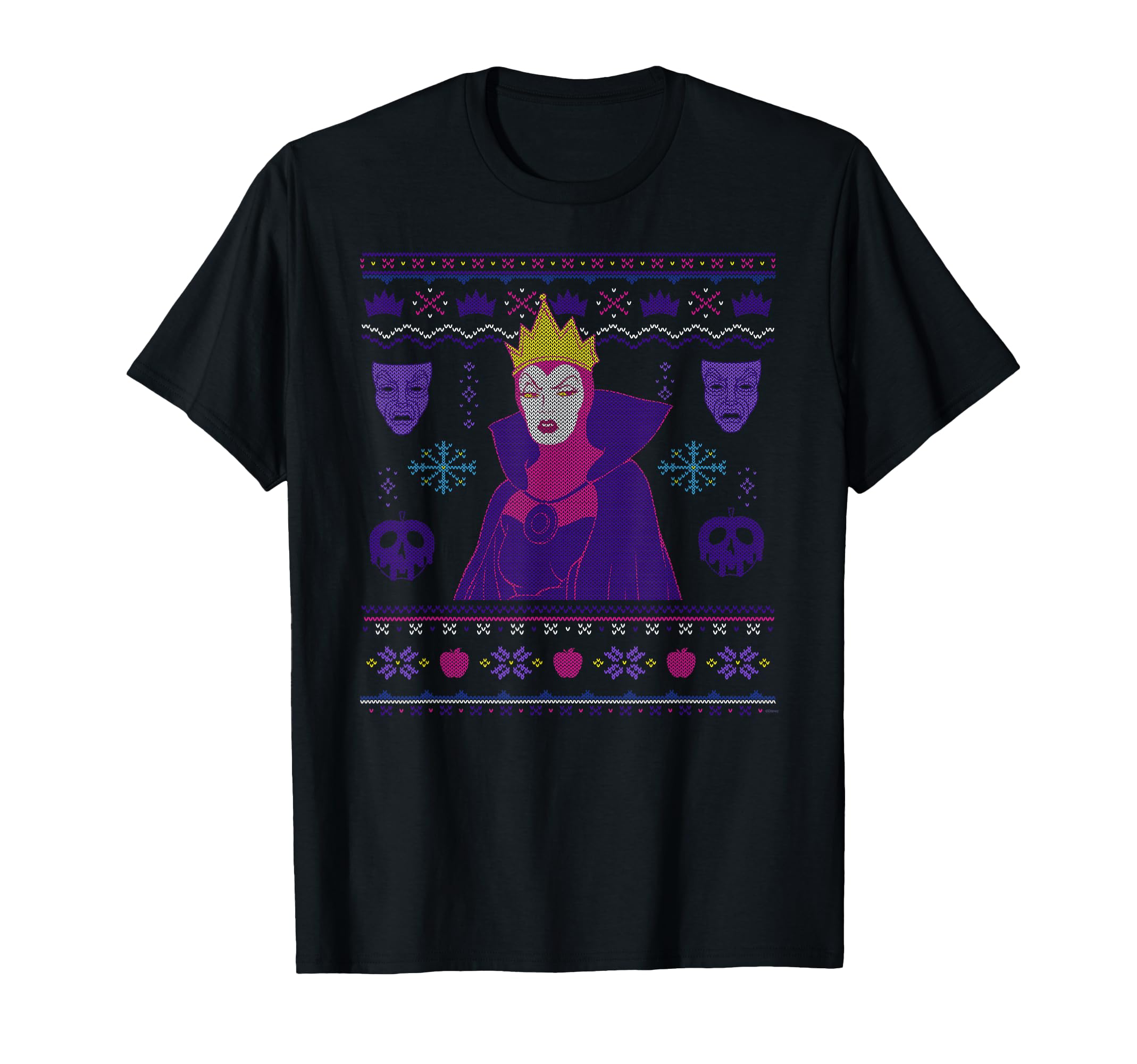 T-shirt Pull de Noël Reine-Sorcière Disney Villains pour look festif